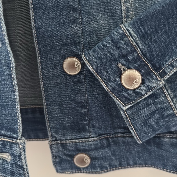 Cosmic blue love denim jacket - Picture 5 of 9